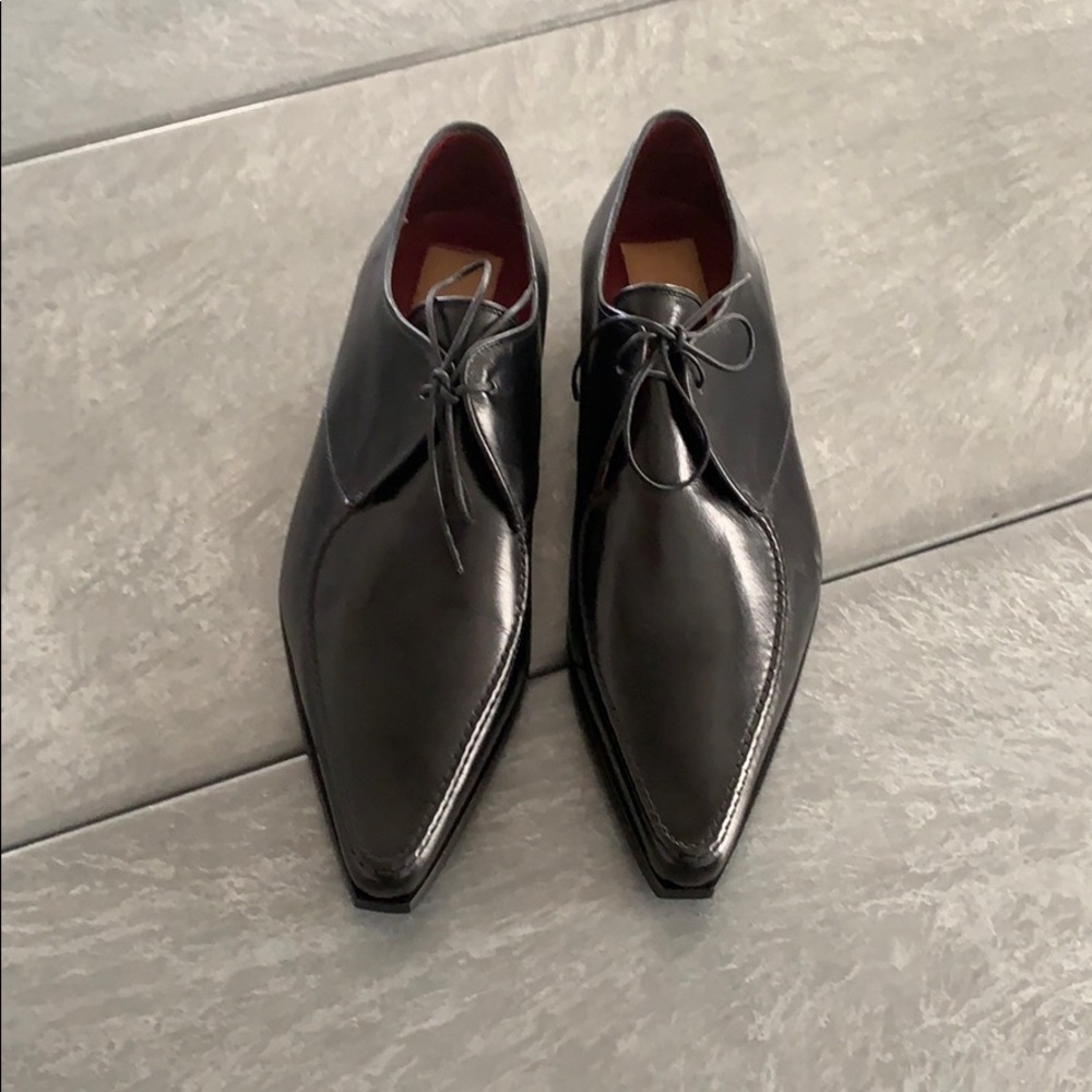 Gianfranco Ferre Black Leather Shoes 41